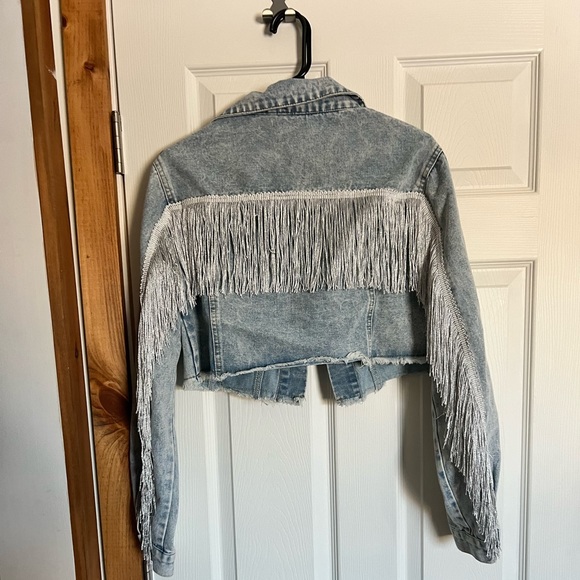 Cropped fringe jacket - Picture 2 of 2